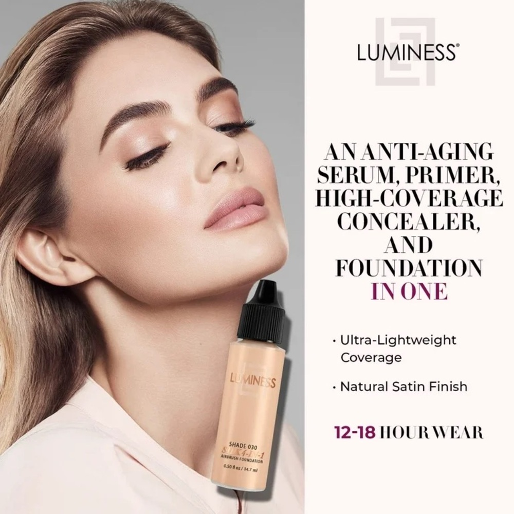 SEALED Luminess Air Silk 4-In-1 Airbrush Foundation Makeup for All Skin Types - Picture 2 of 4